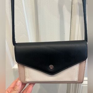 Elegant Black and Blush Nine West Women's Crossbody Bag